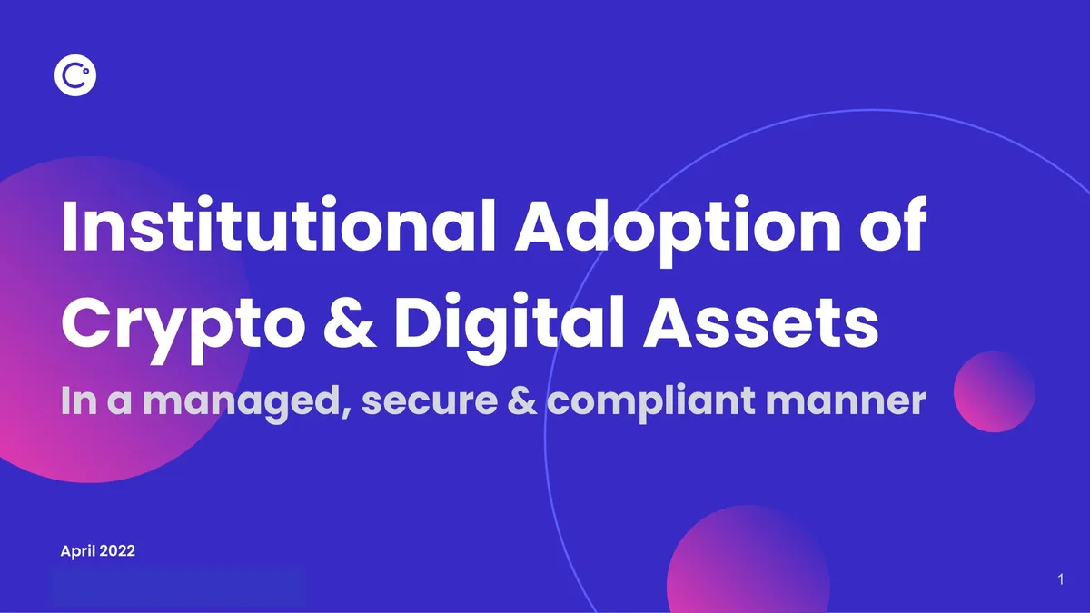 Celsius Network | Market Presentation Deck | 12 slides · slide 1