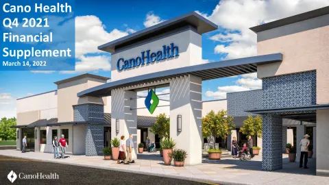 Cano Health | Results Presentation Deck | 33 slides