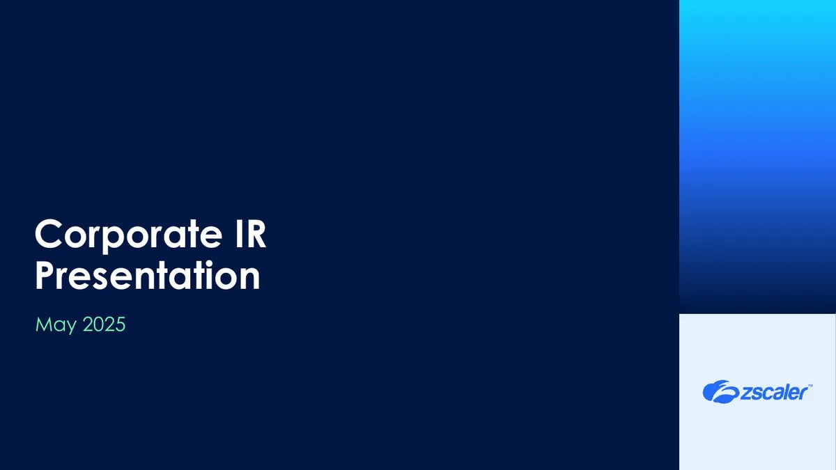 2025 05 Corporate IR Presentation · slide 1
