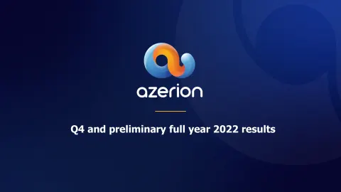 Azerion | Results Presentation Deck | 15 slides