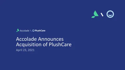 Accolade | Mergers and Acquisitions Presentation Deck | 24 slides
