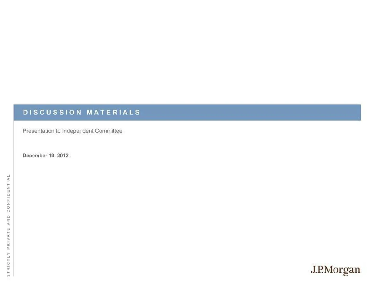 J.P.Morgan | Investment Banking Pitch Book | 17 slides · slide 1