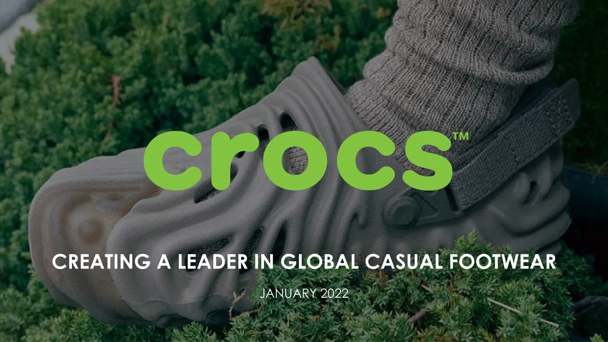 Crocs | Investor Presentation Deck | 32 slides · slide 1