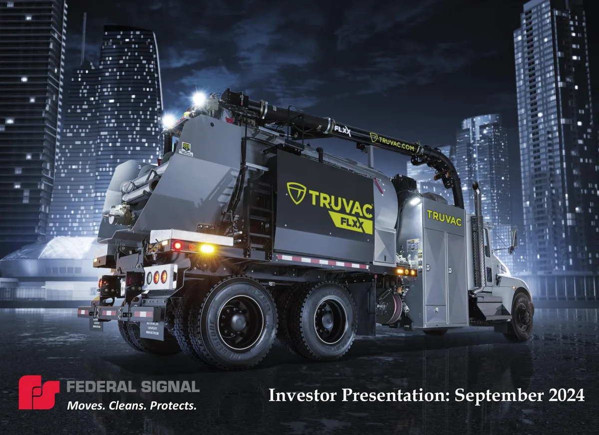 Federal Signal | Investor Presentation Deck | 31 slides · slide 1