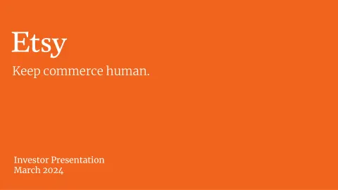 Etsy | Investor Presentation Deck | 34 slides