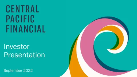 Central Pacific Financial | Investor Presentation Deck | 21 slides