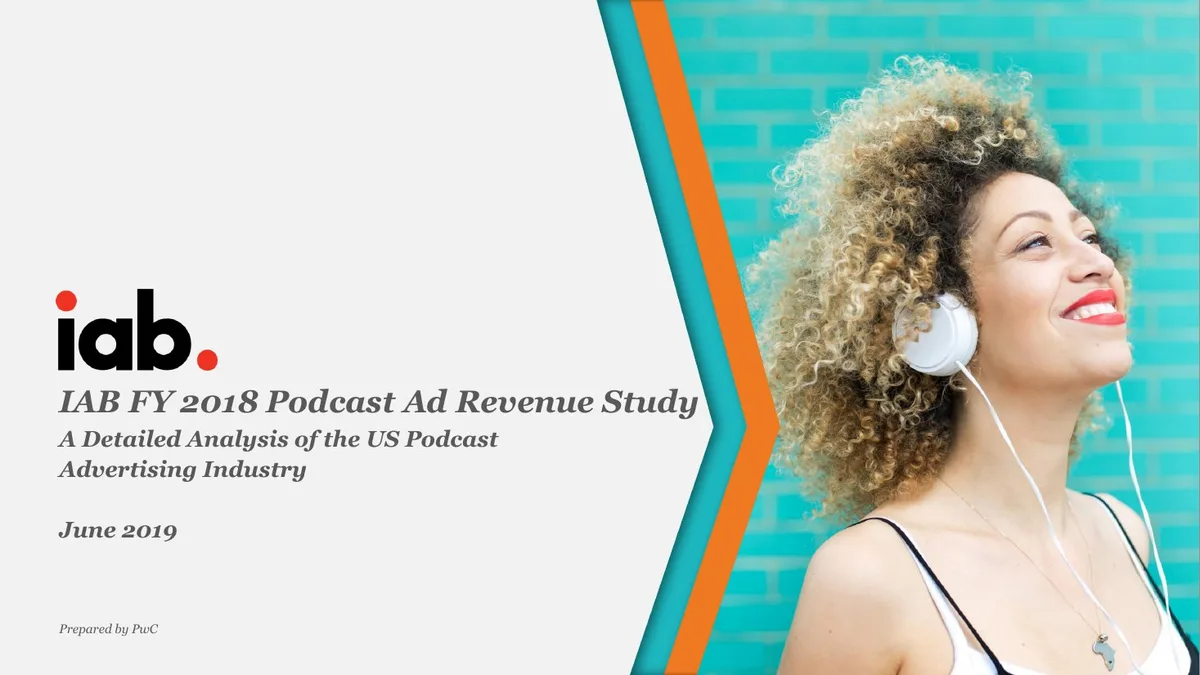 IAB FY 2018 Podcast Ad Revenue Study · slide 1