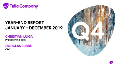 Telia Company | Results Presentation Deck | 24 slides