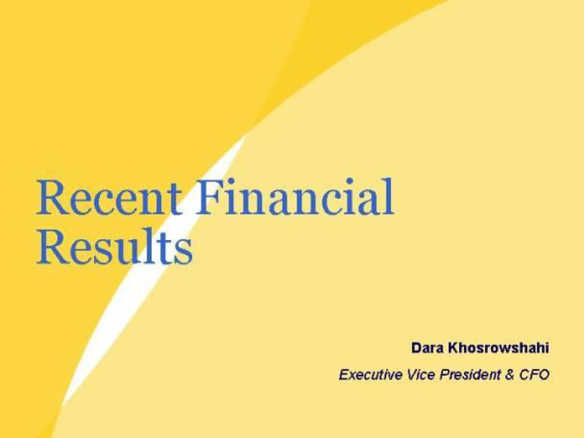 The slide identifies Dara Khosrowshahi as Executive Vice President & CFO, which is factually incorrect as he is the CEO of Uber; this may be a placeholder or error in the slide deck.