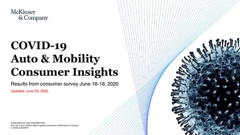 COVID-19 Auto &amp; Mobility Consumer Insights