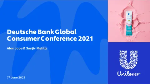Unilever | Investor Conference Presentation Deck | 31 slides