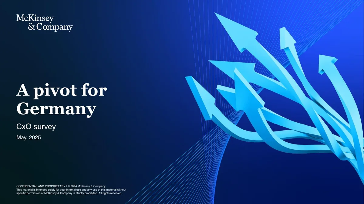 Includes McKinsey logo and standard confidentiality disclaimer.