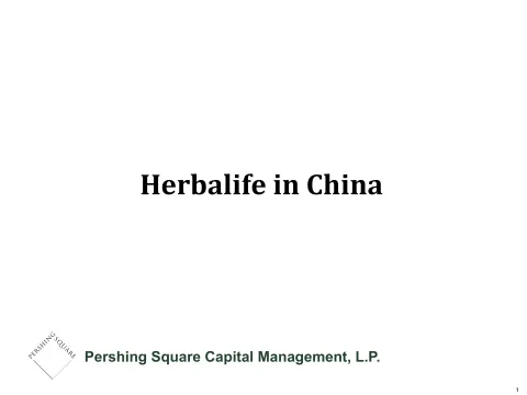 Pershing Square | Activist Presentation Deck | 63 slides