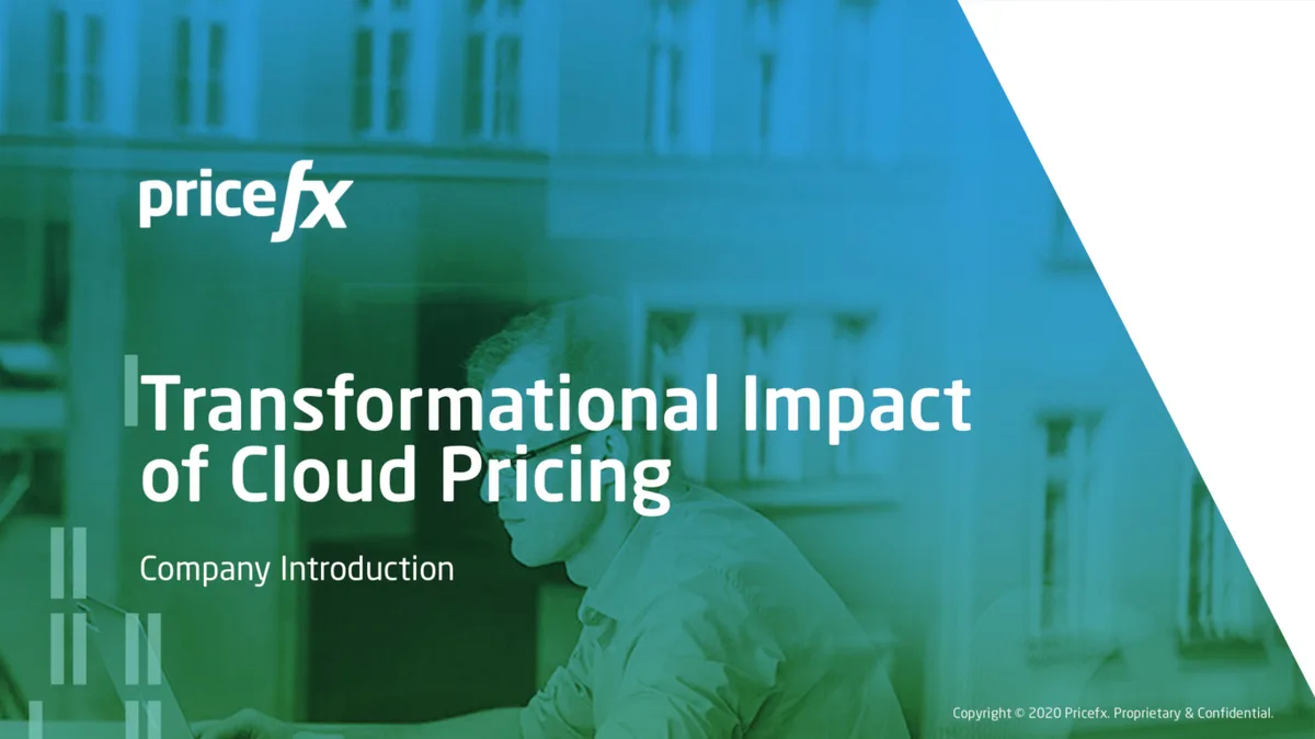 Pricefx raised $65 million for its price optimization cloud platform · slide 1
