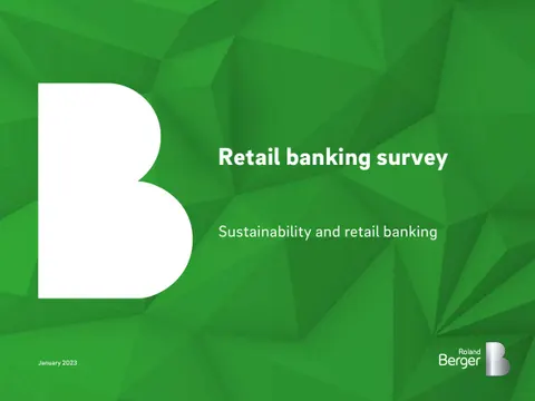 Retail banking survey Sustainability and retail banking