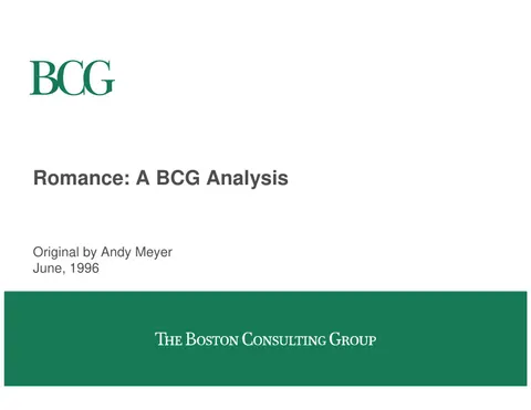 BCG Consultants Love Life