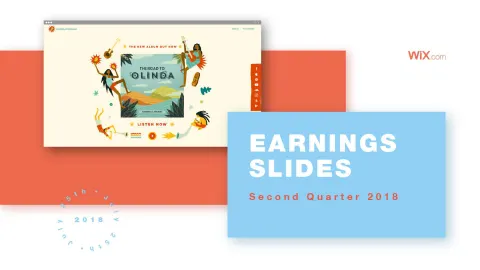 Wix | Results Presentation Deck | 18 slides