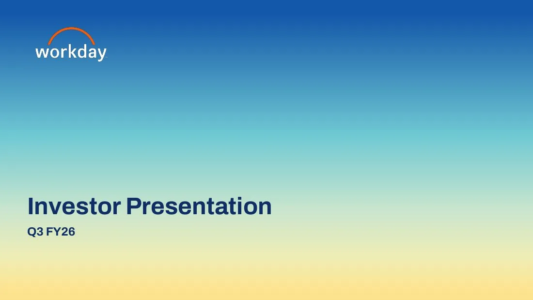 2025 Q3FY26 Investor Presentation · slide 1