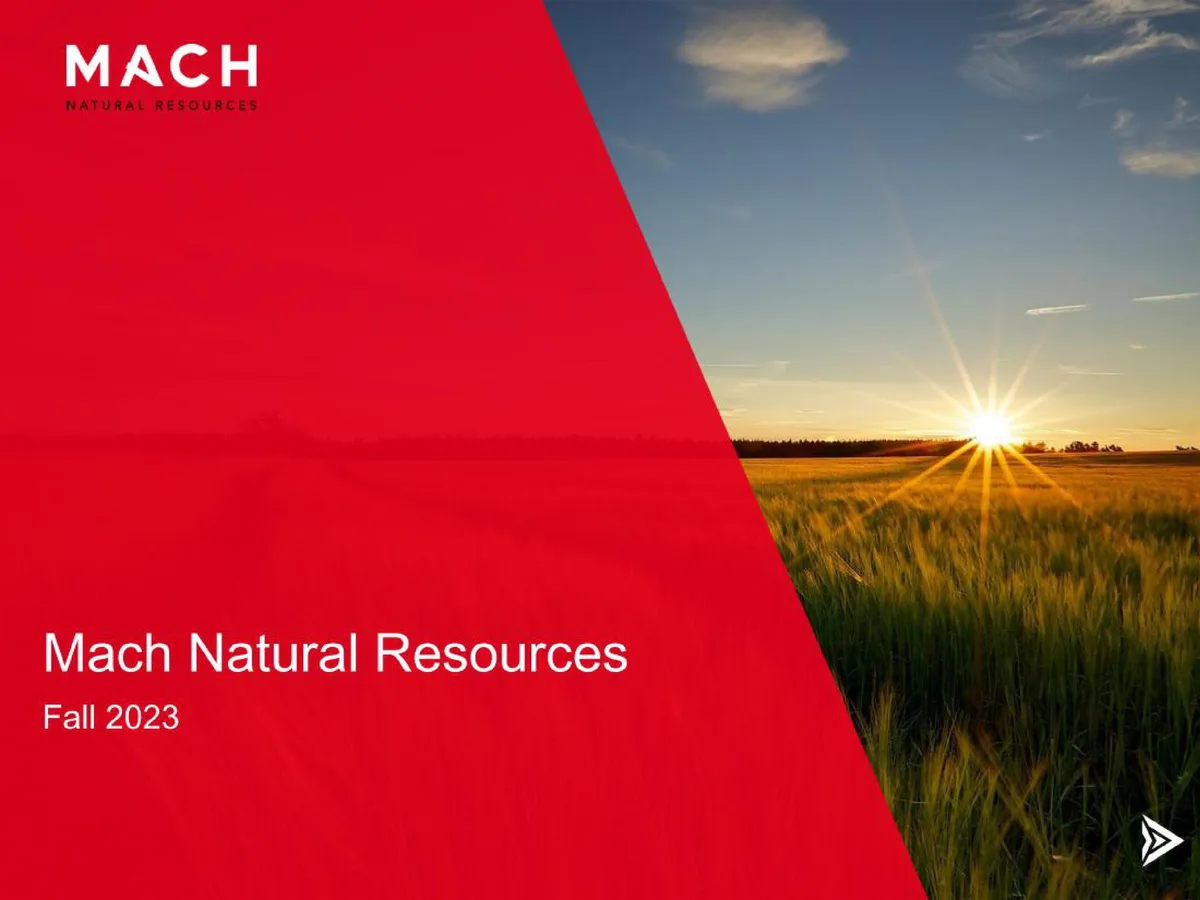Mach Natural Resources | IPO Presentation Deck | 35 slides · slide 1