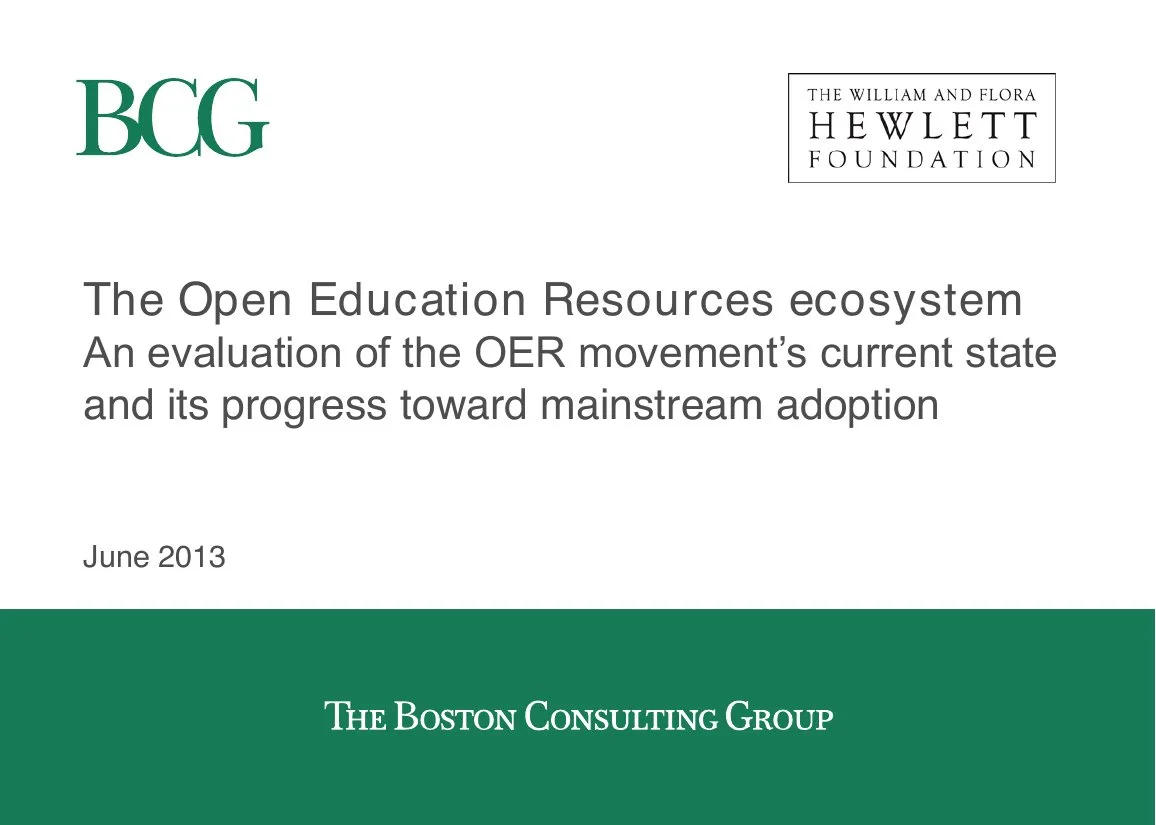 Open Education Resources ecosystem · slide 1
