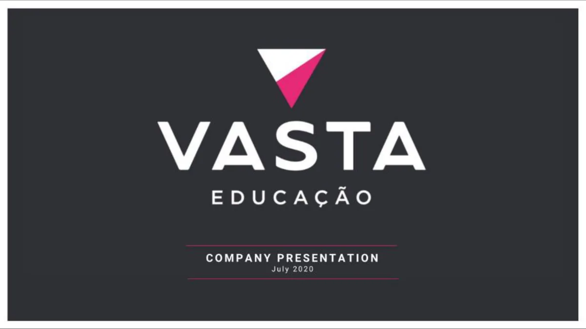 Vasta Platform | IPO Presentation Deck | 29 slides · slide 1