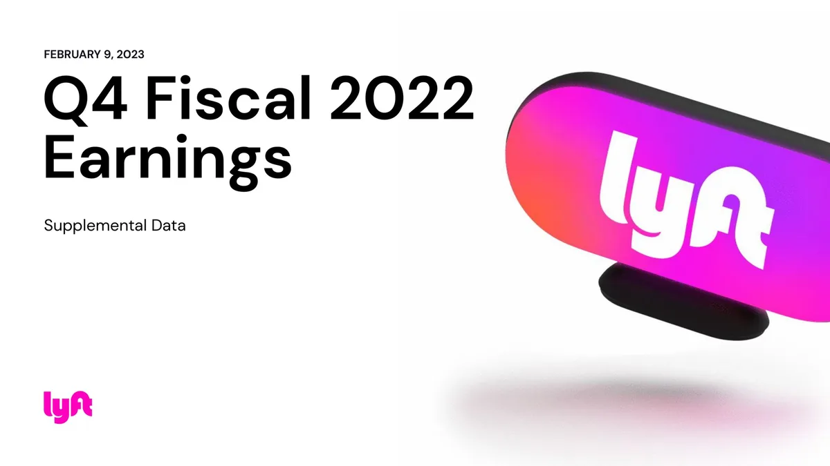 Lyft | Results Presentation Deck | 28 slides · slide 1