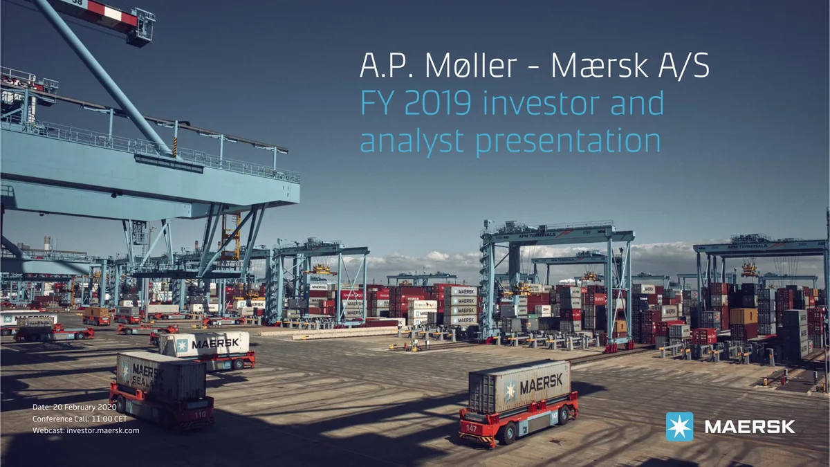 Maersk | Investor Presentation Deck | 55 slides · slide 1