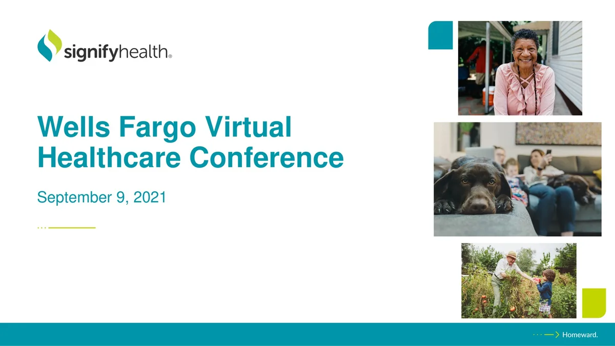 Signify Health | Investor Conference Presentation Deck | 20 slides · slide 1