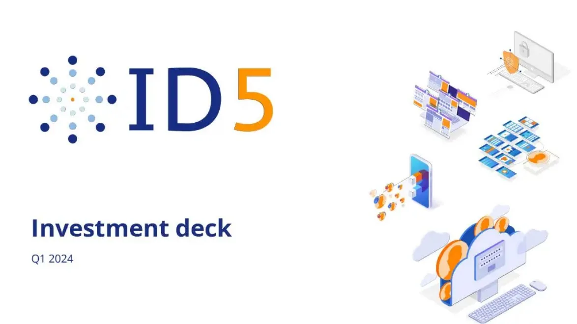 ID5 pitch deck: Adtech company raises $20 million Series B round · slide 1