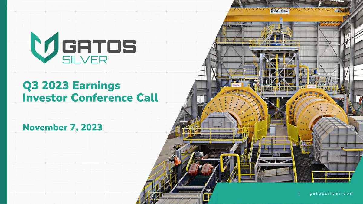 Gatos Silver | Results Presentation Deck | 19 slides · slide 1