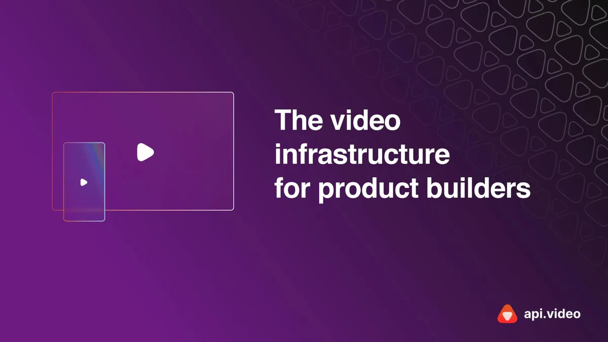 Series A pitch deck: French startup api.video raises $12 million · slide 1