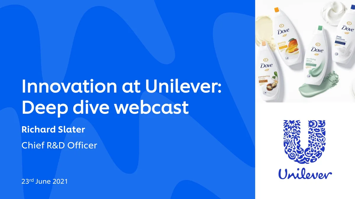 Unilever | Investor Event Presentation Deck | 32 slides · slide 1