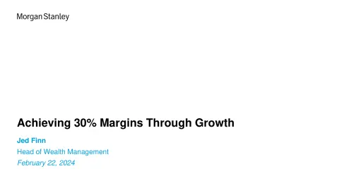 Morgan Stanley | Investor Presentation Deck | 23 slides
