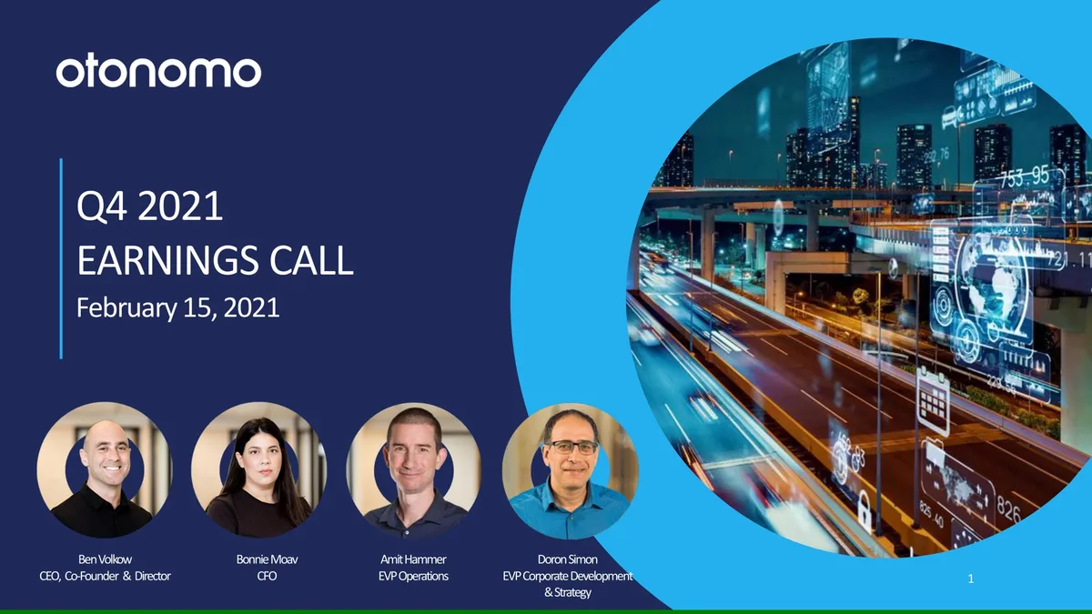 The date on the slide (February 15, 2021) appears to be a typo, as the title refers to Q4 2021 earnings.