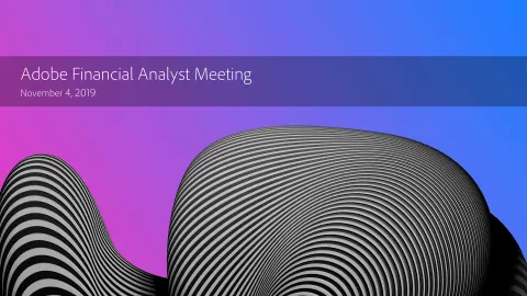 Adobe | Investor Day Presentation Deck | 136 slides