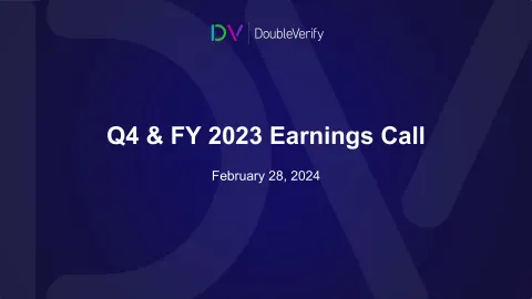 DoubleVerify | Results Presentation Deck | 21 slides