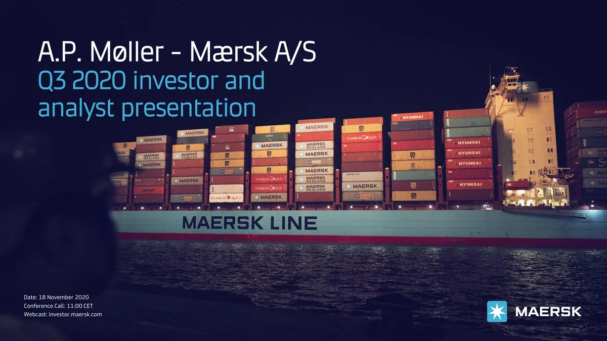 Maersk | Investor Presentation Deck | 57 slides · slide 1