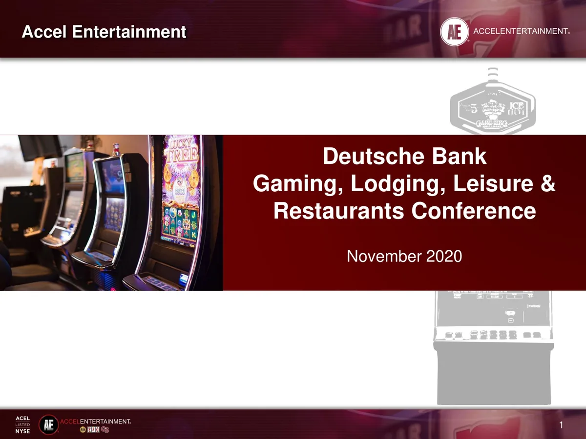 Accel Entertaiment | Investor Conference Presentation Deck | 16 slides · slide 1