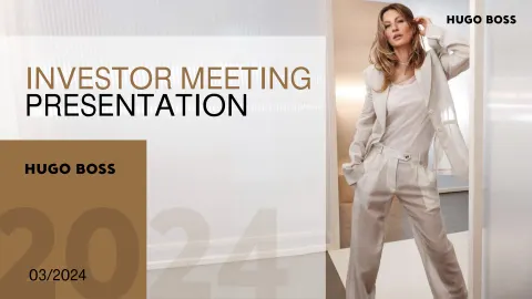 Hugo Boss | Investor Presentation Deck | 99 slides