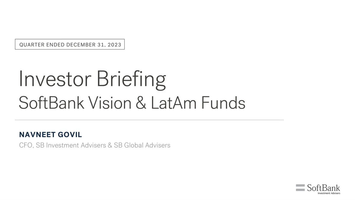 SoftBank | Investor Presentation Deck | 28 slides · slide 1