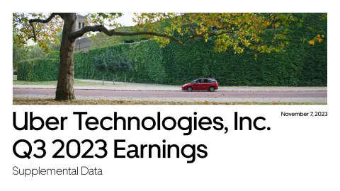 Uber | Results Presentation Deck | 29 slides