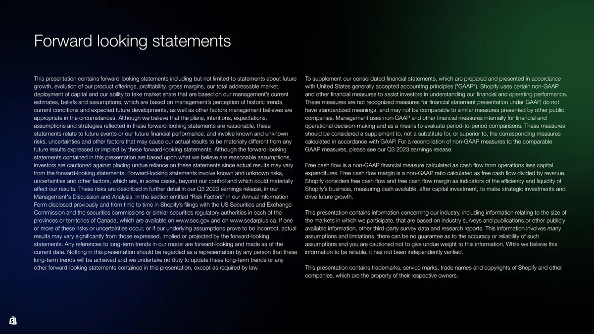 Shopify | Investor Day Presentation Deck | 150 slides · slide 1