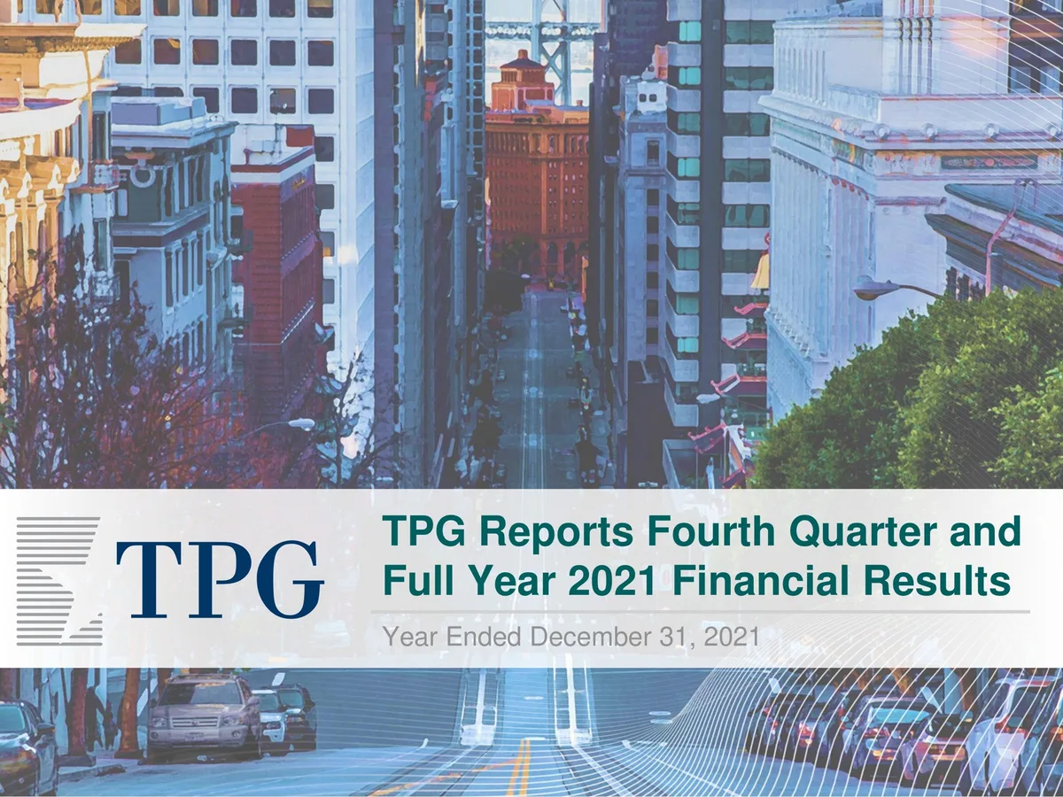 TPG | Results Presentation Deck | 64 slides · slide 1