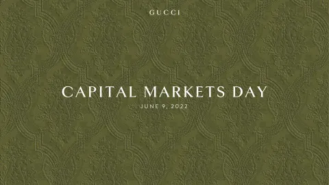 Kering | Investor Day Presentation Deck | 40 slides