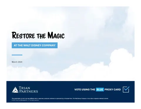 Trian Partners | Activist Presentation Deck | 133 slides