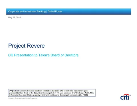 7 IBD presentation 2016 Talen Energy Corp Citigroup