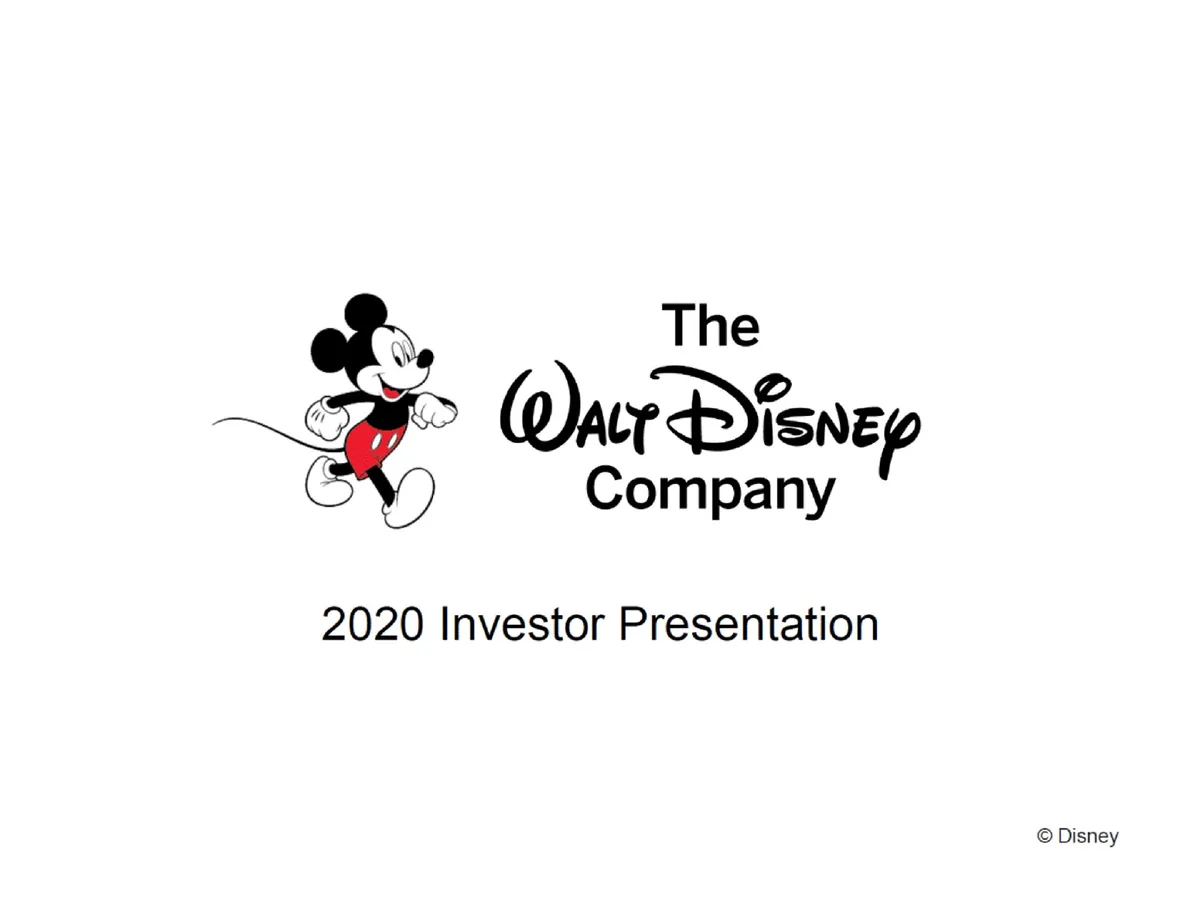 Disney | Investor Presentation Deck | 12 slides · slide 1