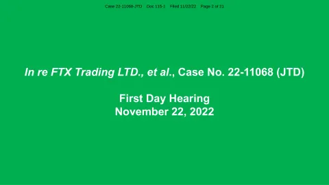 FTX Trading | Investor Conference Presentation Deck | 20 slides