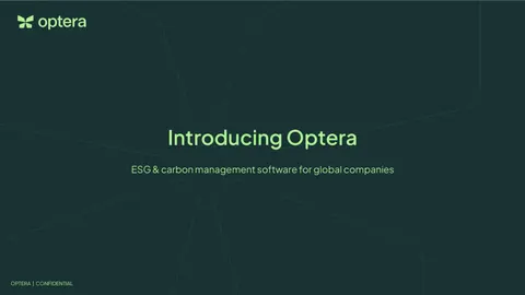 Optera: Carbon accounting firm raises $12 million Series A round