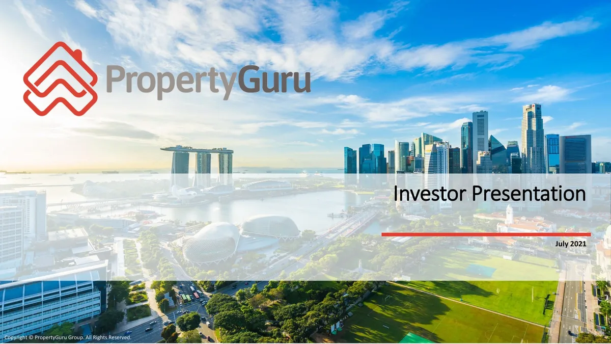 PropertyGuru | SPAC Presentation Deck | 54 slides · slide 1